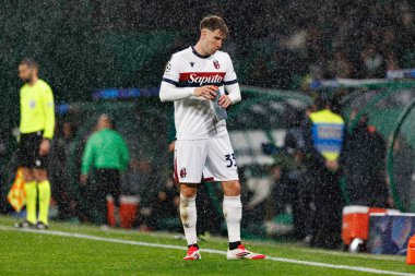 Juan Miranda UEFA Şampiyonlar Ligi maçında Sporting CP ve Bologna FC takımları arasında görüldü (Maciej Rogowski)