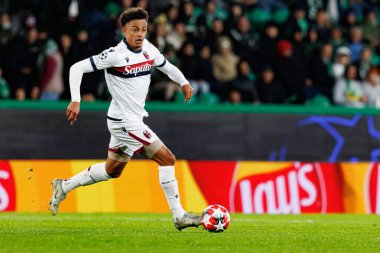 Dan Ndoye UEFA Şampiyonlar Ligi maçında Sporting CP ve Bologna FC takımları arasında görüldü (Maciej Rogowski)