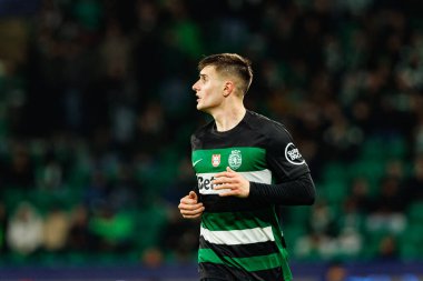 Ivan Fresneda UEFA Şampiyonlar Ligi maçında Sporting CP ve Bologna FC takımları arasında görüldü (Maciej Rogowski)