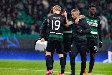 Conrad Harder ve Zeno Debast UEFA Şampiyonlar Ligi maçında Sporting CP ve Bologna FC (Maciej Rogowski)