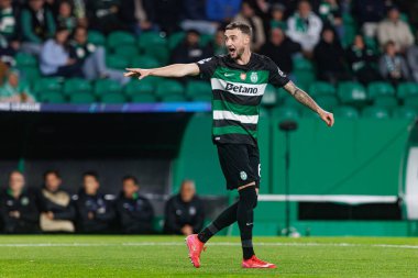Zeno Debast, Sporting CP ve Bologna FC (Maciej Rogowski) takımları arasında oynanan UEFA Şampiyonlar Ligi maçında görüldü)