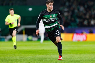 Ivan Fresneda UEFA Şampiyonlar Ligi maçında Sporting CP ve Bologna FC takımları arasında görüldü (Maciej Rogowski)