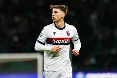 Juan Miranda UEFA Şampiyonlar Ligi maçında Sporting CP ve Bologna FC takımları arasında görüldü (Maciej Rogowski)