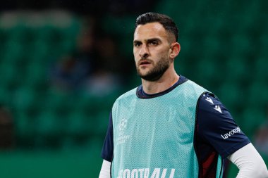 Charalampos Lykogiannis UEFA Şampiyonlar Ligi maçında Sporting CP ve Bologna FC (Maciej Rogowski)