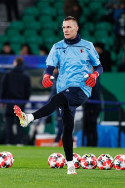 Lukasz Skorupski, UEFA Şampiyonlar Ligi maçında Sporting CP ve Bologna FC takımları arasında görüldü (Maciej Rogowski)