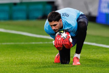 Federico Ravaglia UEFA Şampiyonlar Ligi maçında Sporting CP ve Bologna FC takımları arasında görüldü (Maciej Rogowski)