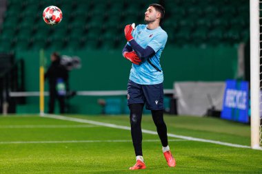 Federico Ravaglia UEFA Şampiyonlar Ligi maçında Sporting CP ve Bologna FC takımları arasında görüldü (Maciej Rogowski)