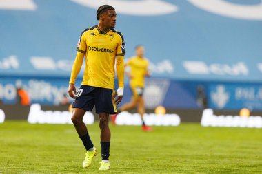 Wagner Pina, Liga Portekiz maçı sırasında Estoril Praia ve Vitoria SC takımları arasında Estadio Antonio Coimbra da Mota 'da görüldü (Maciej Rogowski)