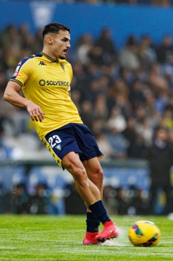 Pedro Alvaro, Liga Portekiz maçı sırasında Estoril Praia ve Vitoria SC takımları arasında Estadio Antonio Coimbra da Mota 'da görüldü (Maciej Rogowski)