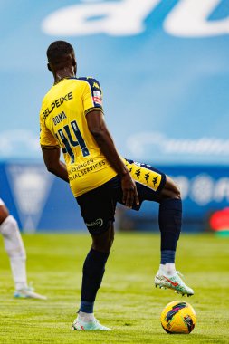 Kevin Boma Liga Portekiz maçı sırasında Estoril Praia ve Vitoria SC takımları arasında Estadio Antonio Coimbra da Mota 'da görüldü (Maciej Rogowski)