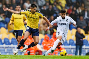 Andre Lacximicant ve Tiago Silva Liga Portekiz maçı sırasında Estoril Praia ve Vitoria SC takımları arasında Estadio Antonio Coimbra da Mota (Maciej Rogowski)