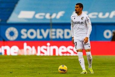 Joao Mendes, Liga Portekiz maçı sırasında Estoril Praia ve Vitoria SC takımları arasında Estadio Antonio Coimbra da Mota 'da görüldü (Maciej Rogowski)