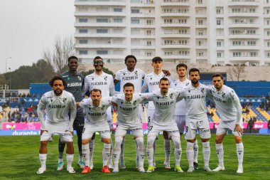 Liga Portekiz maçında Estoril Praia ve Vitoria SC takımları arasında Estadio Antonio Coimbra da Mota (Maciej Rogowski)