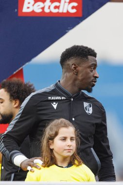 Bruno Varela, Liga Portekiz maçı sırasında Estoril Praia ve Vitoria SC takımları arasında Estadio Antonio Coimbra da Mota 'da görüldü (Maciej Rogowski)