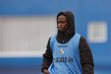 Liga Portekiz maçı sırasında Estoril Praia ve Vitoria SC takımları arasında Estadio Antonio Coimbra da Mota 'da görüldü (Maciej Rogowski)