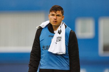 Jesus Ramirez Liga Portekiz maçı sırasında Estoril Praia ve Vitoria SC takımları arasında Estadio Antonio Coimbra da Mota 'da görüldü (Maciej Rogowski)