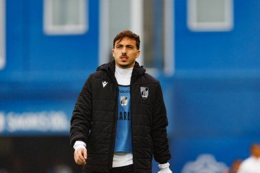 Joao Mendes, Liga Portekiz maçı sırasında Estoril Praia ve Vitoria SC takımları arasında Estadio Antonio Coimbra da Mota 'da görüldü (Maciej Rogowski)