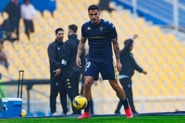 Pedro Alvaro, Liga Portekiz maçı sırasında Estoril Praia ve Vitoria SC takımları arasında Estadio Antonio Coimbra da Mota 'da görüldü (Maciej Rogowski)