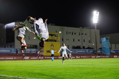 Jose Melro ve Luan Dias Farias, Liga Portugal 2 maçında SCU Torreense ve SL Benfica B (Maciej Rogowski)