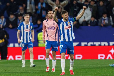 LaLiga EASPORTS maçında RCD Espanyol de Barcelona ve Real Madrid FC takımları arasında RCDE Stadyumu 'nda (Maciej Rogowski)