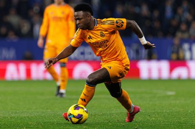 Vinicius Junior, LaLiga EASPORTS maçı sırasında RCD Espanyol de Barcelona ve Real Madrid FC takımları arasında RCDE Stadyumu 'nda (Maciej Rogowski)