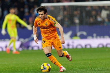 Fran Garcia, LaLiga EASPORTS maçı sırasında RCD Espanyol de Barcelona ve Real Madrid FC takımları arasında RCDE Stadyumu 'nda görüldü (Maciej Rogowski)