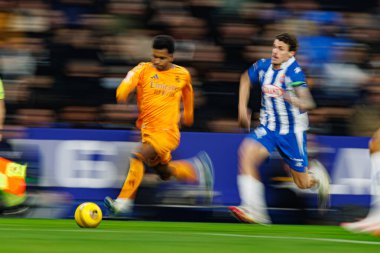RCD EASPORTS maçında RCD Espanyol de Barcelona ve Real Madrid FC takımları arasında RCDE Stadyumu 'nda (Maciej Rogowski)