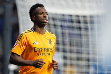 Vinicius Junior, LaLiga EASPORTS maçı sırasında RCD Espanyol de Barcelona ve Real Madrid FC takımları arasında RCDE Stadyumu 'nda (Maciej Rogowski)