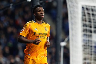 Vinicius Junior, LaLiga EASPORTS maçı sırasında RCD Espanyol de Barcelona ve Real Madrid FC takımları arasında RCDE Stadyumu 'nda (Maciej Rogowski)