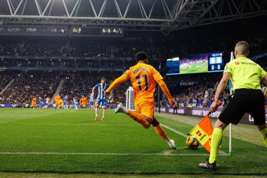 RCD EASPORTS maçında RCD Espanyol de Barcelona ve Real Madrid FC takımları arasında RCDE Stadyumu 'nda (Maciej Rogowski)