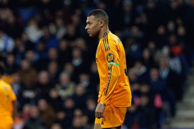 LaLiga EASPORTS maçı sırasında RCD Espanyol de Barcelona ve Real Madrid FC takımları arasında RCDE Stadyumu 'nda (Maciej Rogowski)