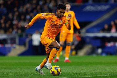 RCD EASPORTS maçında RCD Espanyol de Barcelona ve Real Madrid FC takımları arasında RCDE Stadyumu 'nda (Maciej Rogowski)