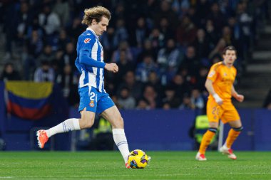 Alex King, LaLiga EASPORTS maçı sırasında RCD Espanyol de Barcelona ve Real Madrid FC takımları arasında RCDE Stadyumu 'nda (Maciej Rogowski)