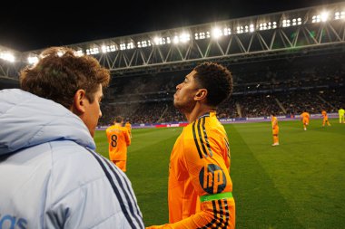 Jude Bellingham, LaLiga EASPORTS maçı sırasında RCD Espanyol de Barcelona ve Real Madrid FC takımları arasında RCDE Stadyumu 'nda (Maciej Rogowski)