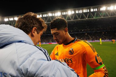 Jude Bellingham, LaLiga EASPORTS maçı sırasında RCD Espanyol de Barcelona ve Real Madrid FC takımları arasında RCDE Stadyumu 'nda (Maciej Rogowski)