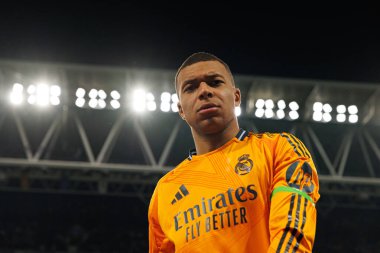 LaLiga EASPORTS maçı sırasında RCD Espanyol de Barcelona ve Real Madrid FC takımları arasında RCDE Stadyumu 'nda (Maciej Rogowski)