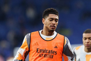 Jude Bellingham, LaLiga EASPORTS maçı sırasında RCD Espanyol de Barcelona ve Real Madrid FC takımları arasında RCDE Stadyumu 'nda (Maciej Rogowski)