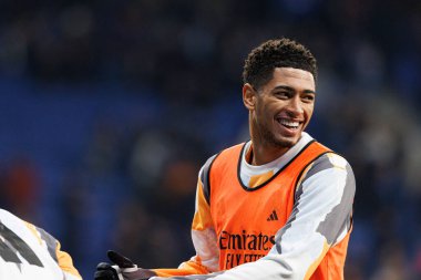 Jude Bellingham, LaLiga EASPORTS maçı sırasında RCD Espanyol de Barcelona ve Real Madrid FC takımları arasında RCDE Stadyumu 'nda (Maciej Rogowski)