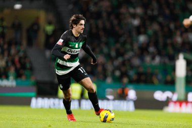 Francisco Trincao, Liga Portekiz maçı sırasında Estadio Jose Alvalade 'de (Maciej Rogowski)