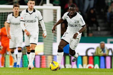 Liga Portekiz maçı sırasında Estadio Jose Alvalade 'de (Maciej Rogowski) CP ve SC Farense takımları arasında Elfler Balde görüldü.)