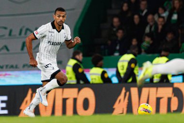 Lucas Africo, Liga Portekiz maçı sırasında Estadio Jose Alvalade 'de (Maciej Rogowski) Sporting CP ve SC Farense takımları arasında görüldü.)