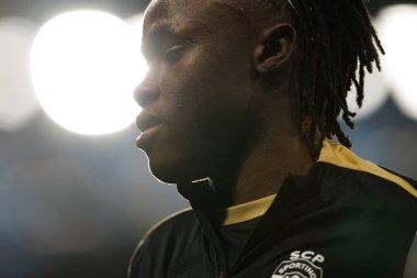 Estadio Jose Alvalade 'de (Maciej Rogowski) Sporting CP ve SC Farense takımları arasında oynanan Liga Portekiz maçı sırasında görülen Geovany Quenda)