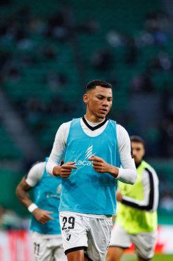 Claudio Falcao, Liga Portekiz maçı sırasında Estadio Jose Alvalade 'de (Maciej Rogowski) Sporting CP ve SC Farense takımları arasında görüldü.)