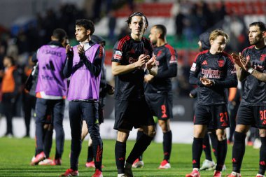 Alvaro Carreras, Liga Portekiz maçı sırasında Estrela Amadora ve SL Benfica takımları arasında Estadio Jose Gomes (Maciej Rogowski)