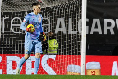 Anatoliy Trubin seen during Liga Portugal game between teams of CF Estrela Amadora and SL Benfica at Estadio Jose Gomes  (Maciej Rogowski) clipart