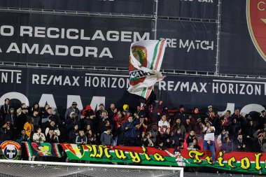 Estrela Amadora taraftarları Liga Portekiz maçı sırasında Estrela Amadora ve SL Benfica takımları arasında Estadio Jose Gomes 'de (Maciej Rogowski)