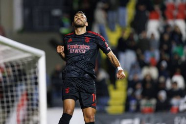 Vangelis Pavlidis, Liga Portekiz maçında Estrela Amadora ve SL Benfica takımları arasında attığı gol sonrasında Estadio Jose Gomes 'de (Maciej Rogowski)