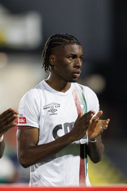 Chico Banza, Liga Portekiz maçı sırasında Estrela Amadora ve SL Benfica takımları arasında Estadio Jose Gomes 'de (Maciej Rogowski)