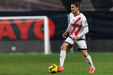Estadio de Vallecas 'ta Rayo Vallecano ve Real Valladolid CF takımları arasında oynanan LaLiga EA SPORTS maçı sırasında Oscar Trejo görüldü (Maciej Rogowski)
