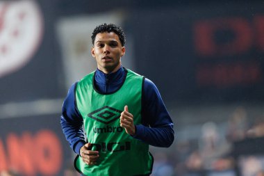 Etienne Etoo Pineda, LaLiga EA SPORTS maçında Rayo Vallecano ve Real Valladolid CF takımları arasında Estadio de Vallecas (Maciej Rogowski)